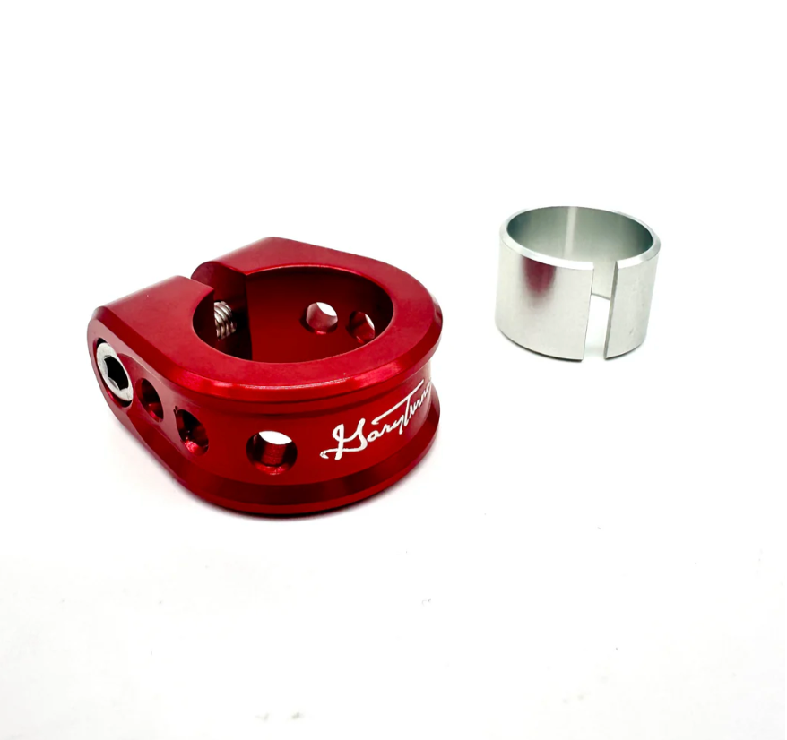 GARY TURNER X BILLET BMX HOLEY SEAT POST CLAMP 31.8mm (30mm w