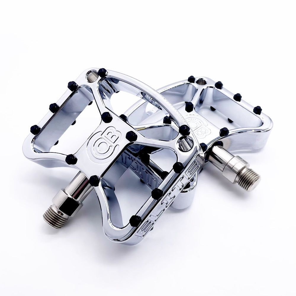 chrome bike pedals BULLSEYE ELITE PRO PLATFORM PEDAL – Frank's Bike Shop